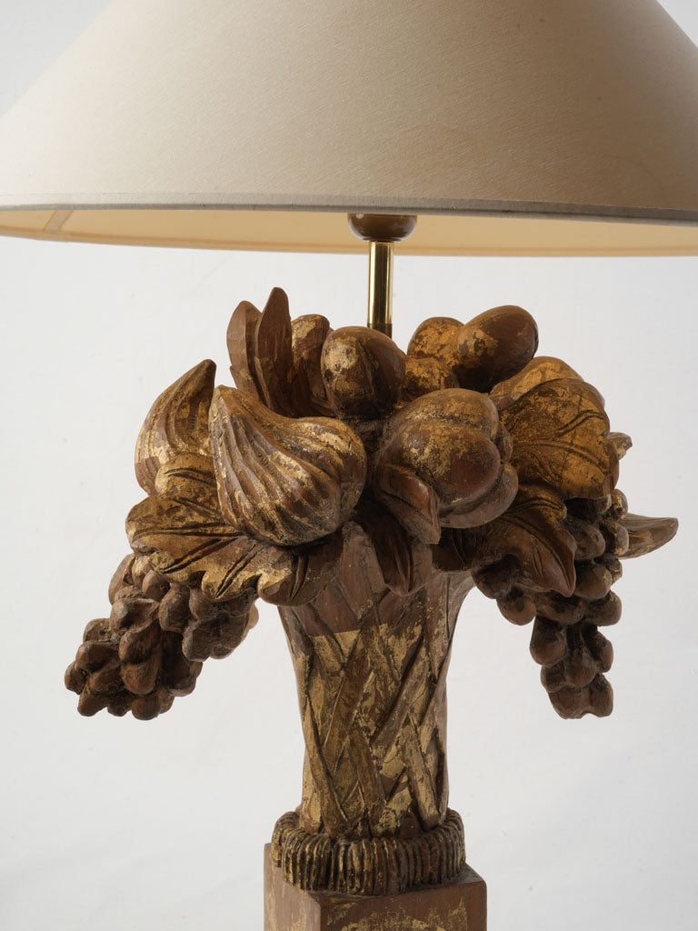 Timeworn patina table lamp