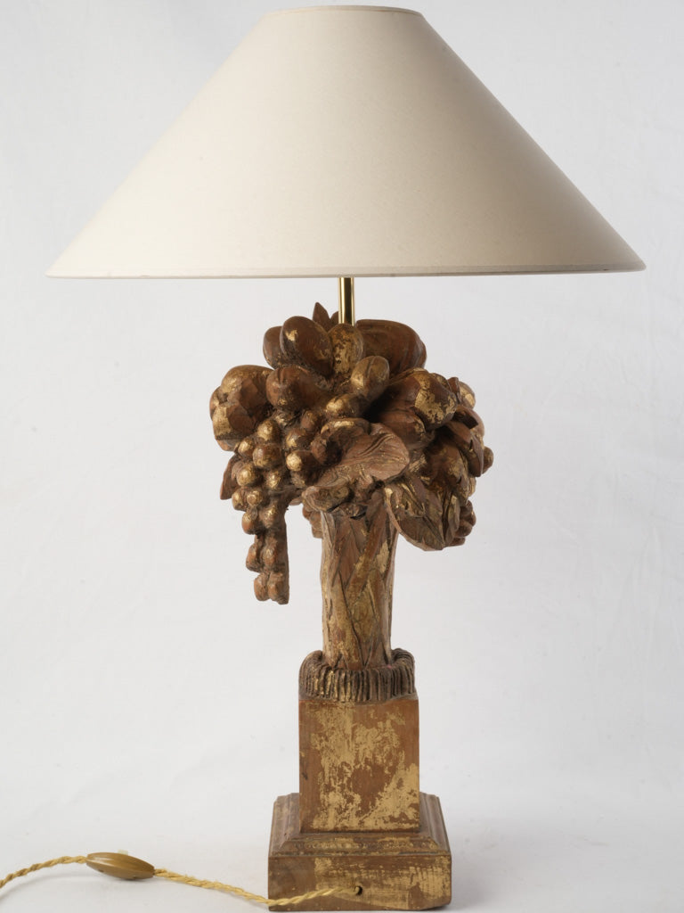 Vintage fruit-themed table lamp