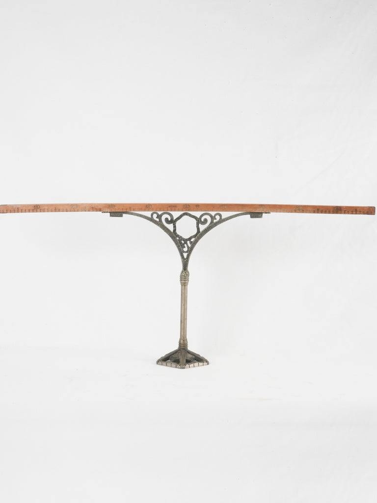 Antique timber haberdashery measuring tool