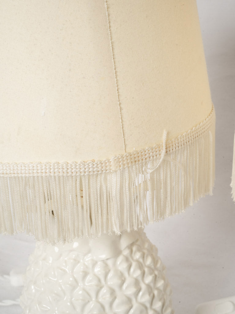 Artistic welcoming pineapple lamp pair  