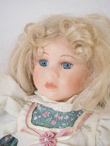 Fine, classic French floral porcelain doll