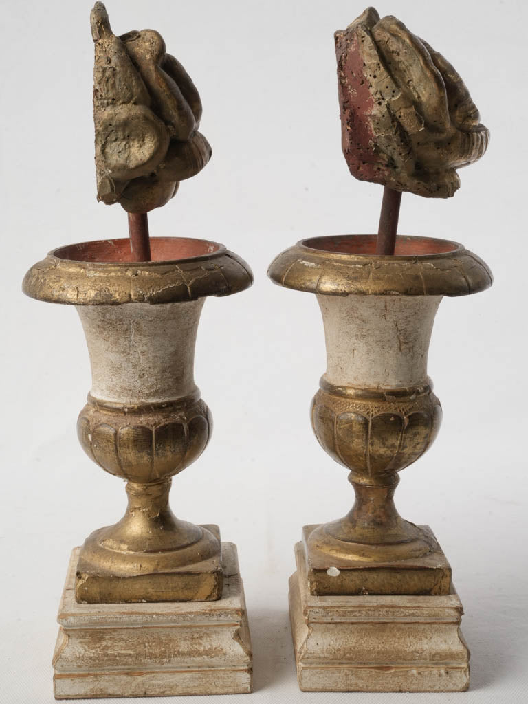 Romantic Boiserie Element Urns