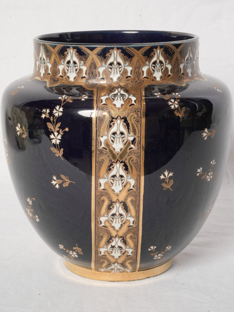 Vintage gilded Art Nouveau vase.