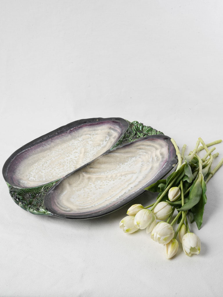 Shell-Form Ceramic Serving Dish by Paul Chambost circa 1950 - 17¾"