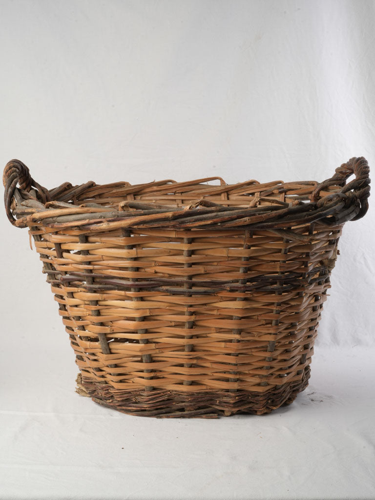 Timeworn traditional woven basket