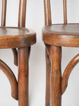 Rustic L Buchon bentwood antique chairs