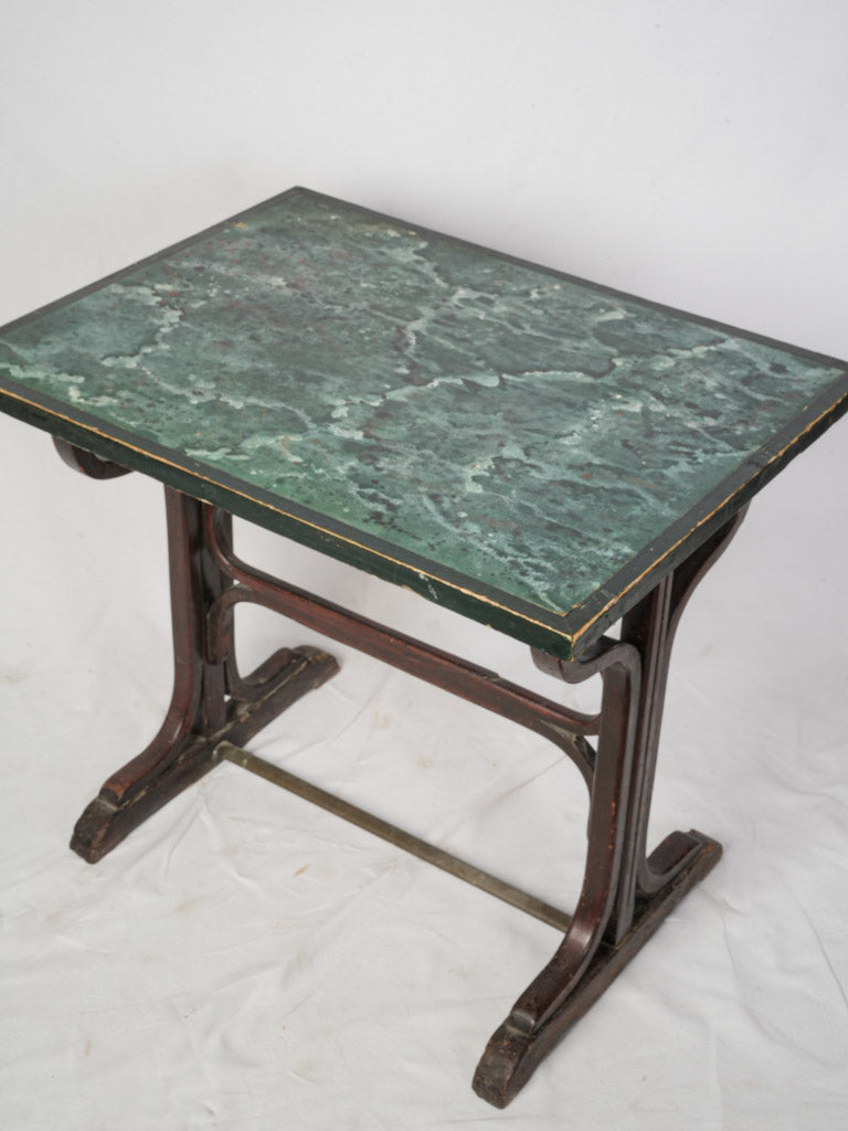 Stylish faux marble table  