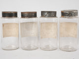 Decorative glass jars for curiosity cabinet
