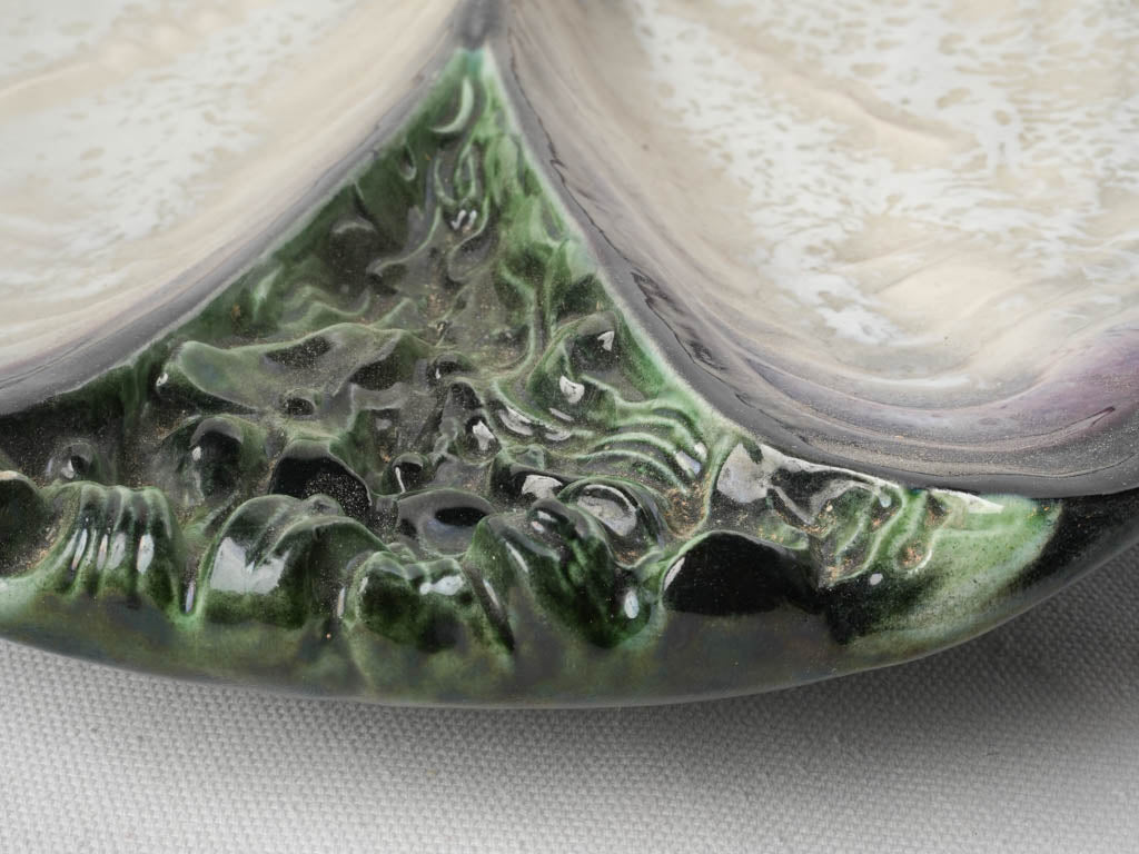 Shell-Form Ceramic Serving Dish by Paul Chambost circa 1950 - 17¾"