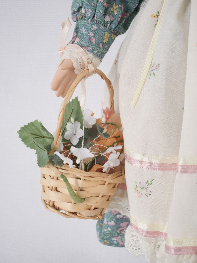 Endearing, lovely French lace porcelain doll