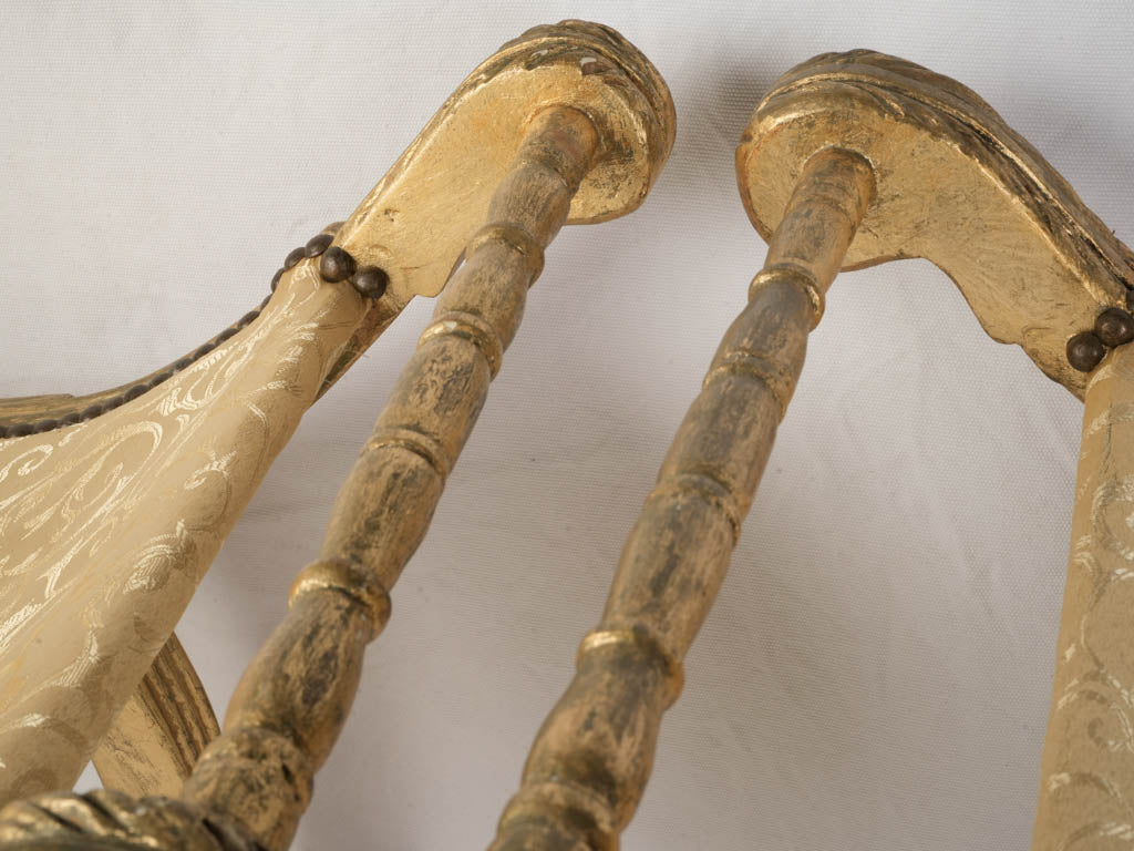 Hand-carved sophisticated curule chair  