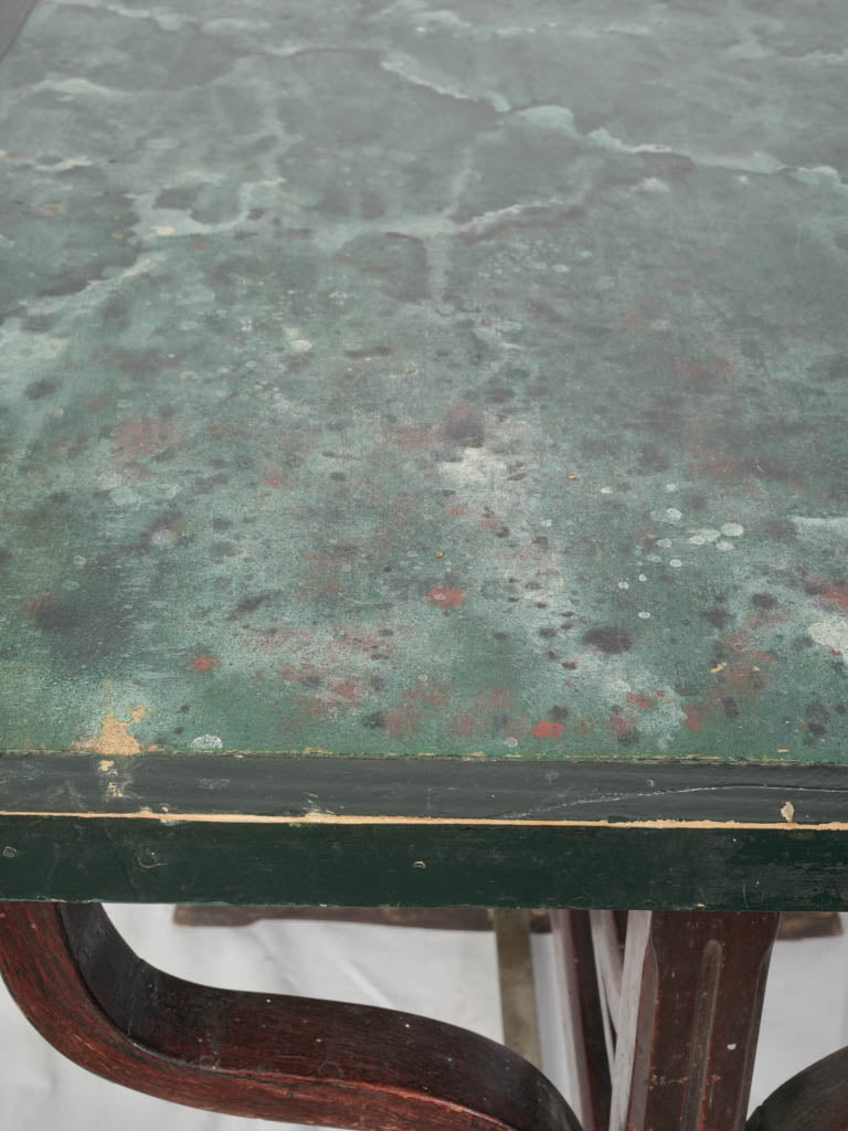 Whimsical painted-top table  