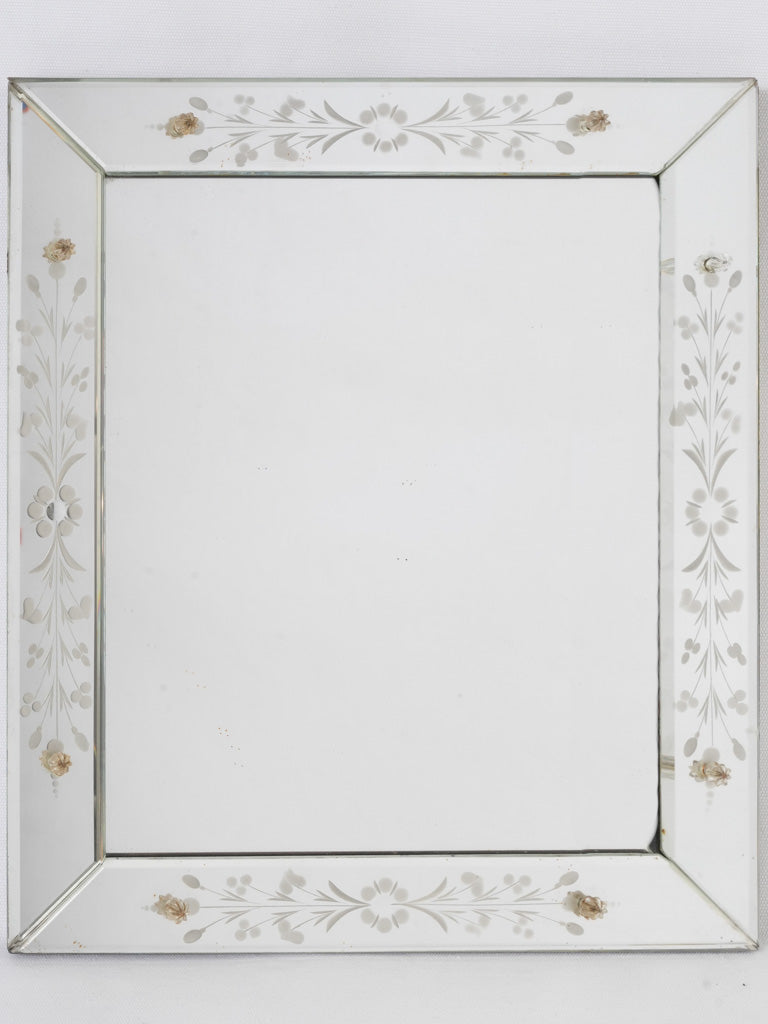 Elegant, vintage Venetian beveled mirror