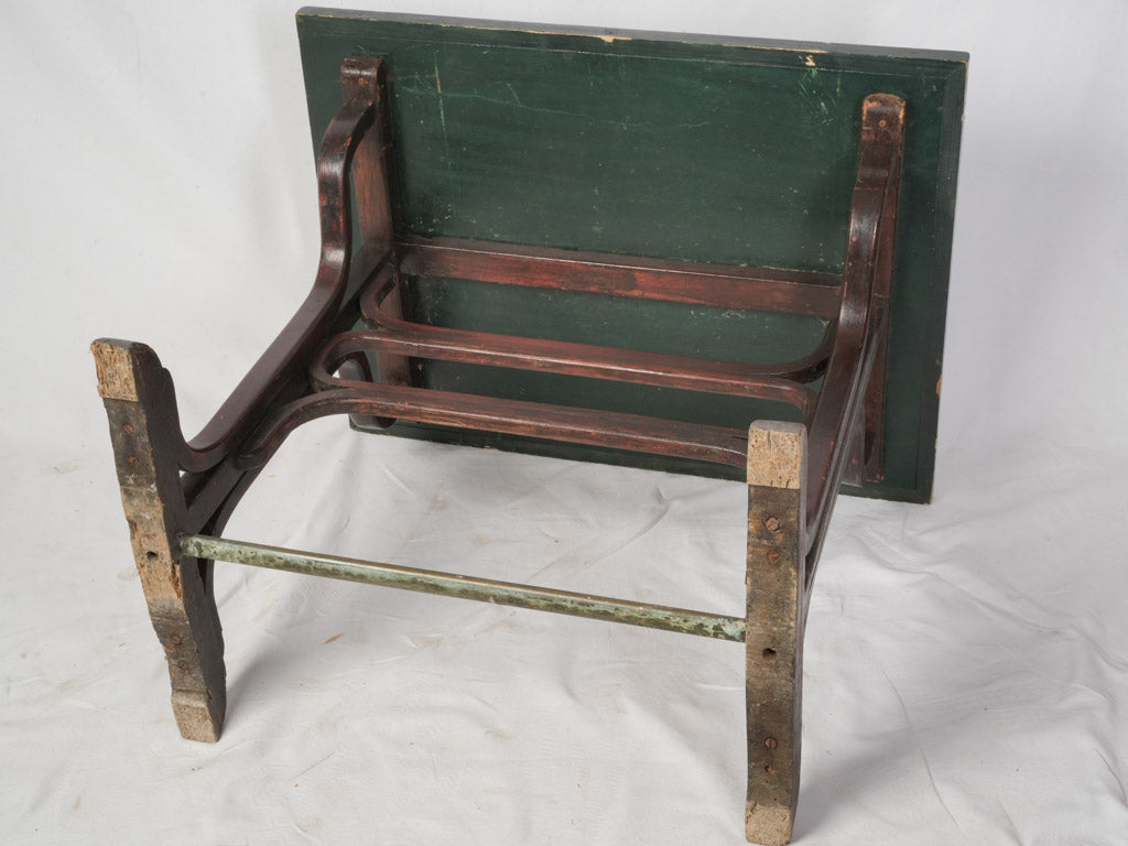 Timeless aged patina bistro table  