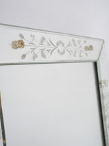Luxurious, beveled rectangular Venetian mirror