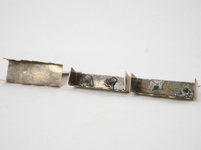 Collection of 3 brass shoe shop displays 6¼"