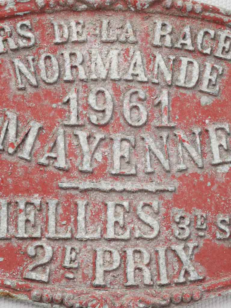 Classic mid-century cattle plaque