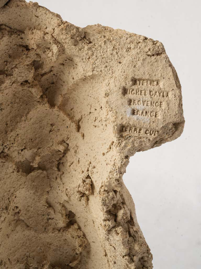 Contemporary classical-style clay torso