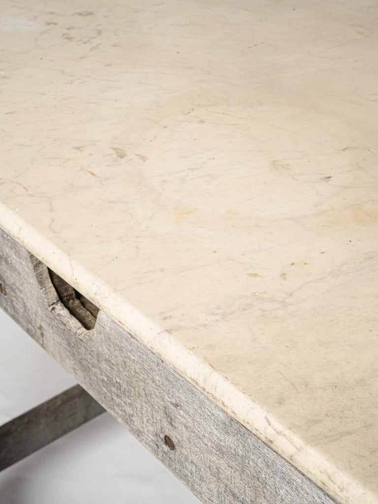 Rugged utility studio centerpiece table