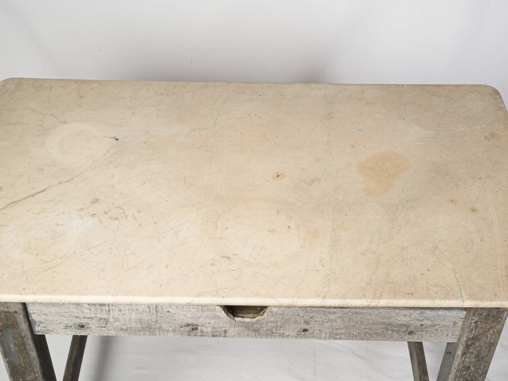 Natural patina farmhouse kitchen table