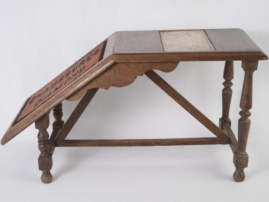 Classic Brass-Plated Shoe Shiner Stand 