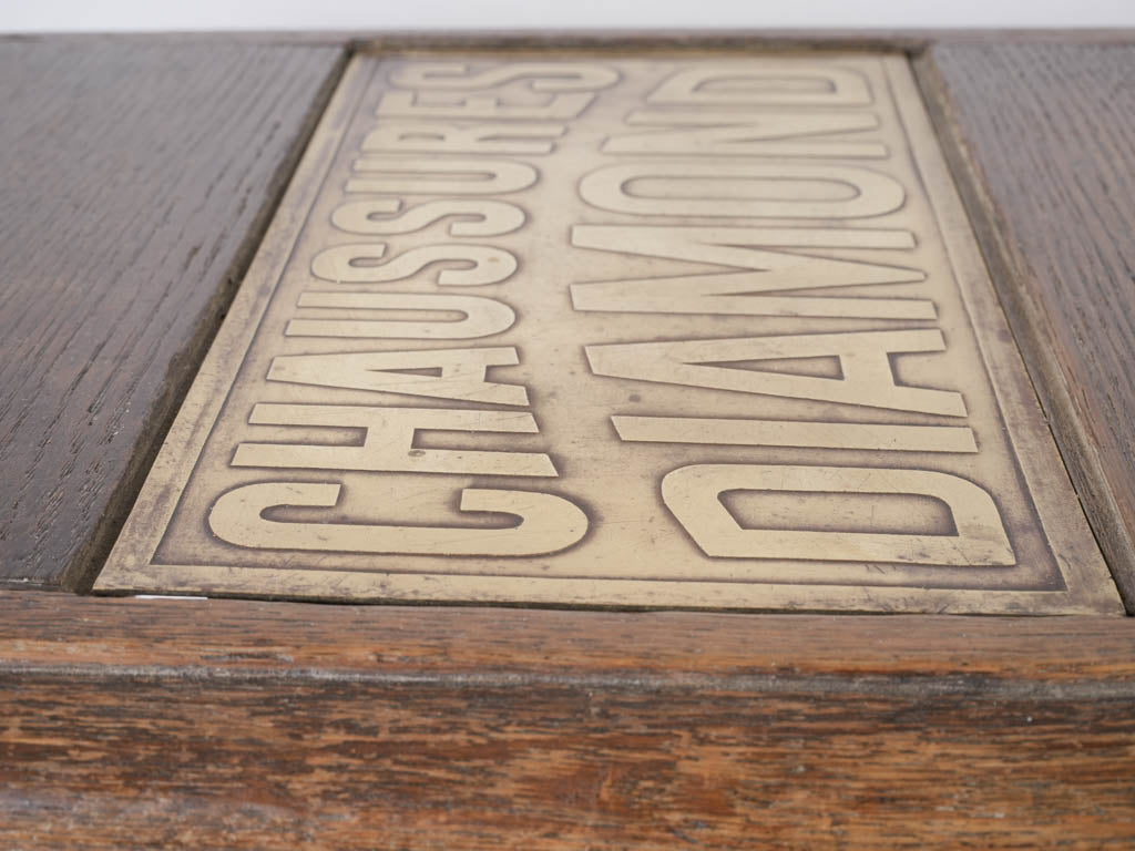 Decorative French Antique Shoe Polish Stand 