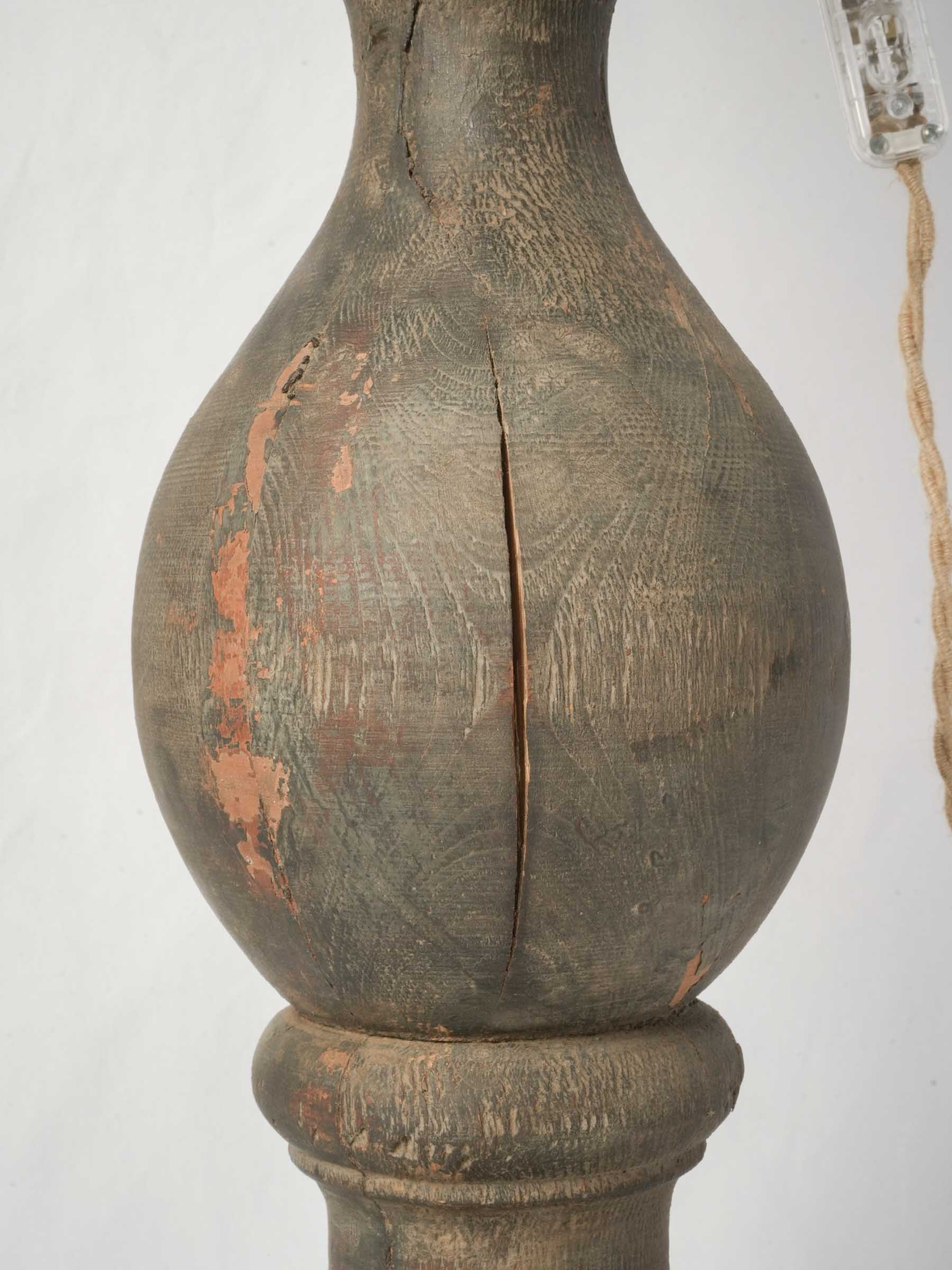 Monumental Lamp Crafted from an Antique Church Baluster - 46"