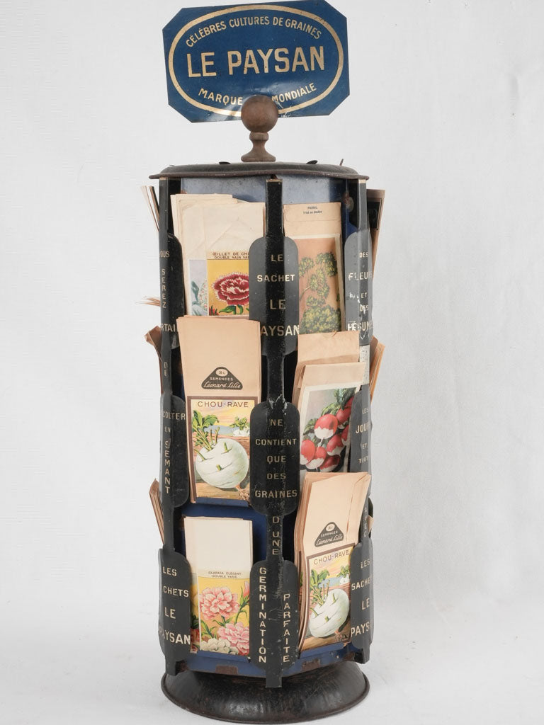 Paysan seed presentation stand - 1930s - 24½"