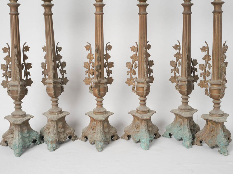 Elegant tapered artisan crafted candlesticks