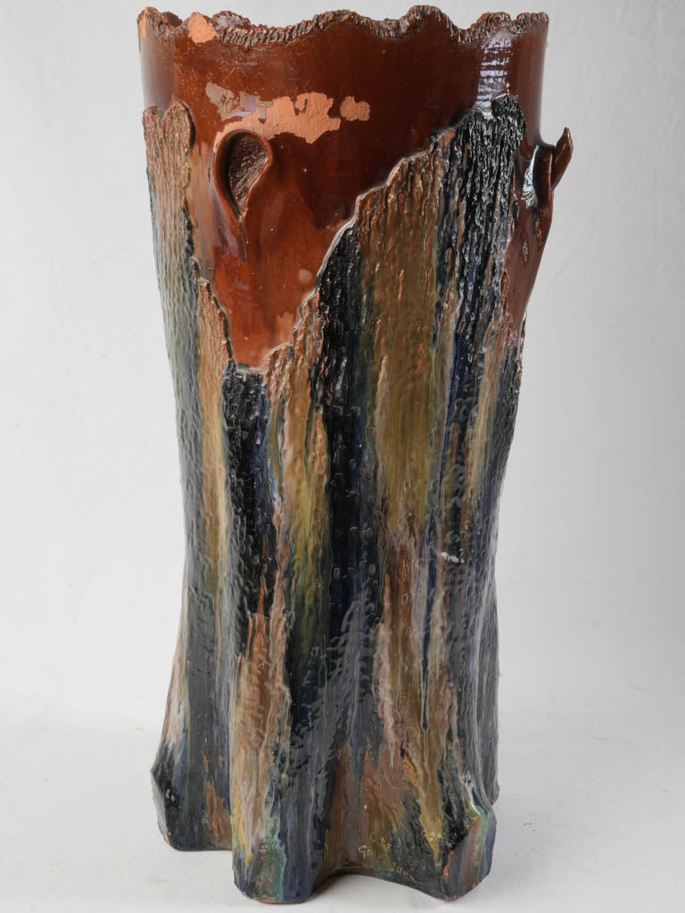 Naturalistic sculptural umbrella stand