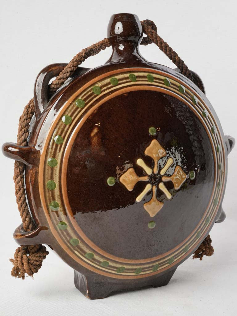 1950s Biot Ceramic Decorative Canteen - 14½"