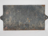 Cast iron enamel sign from Paris - Quai de la Republique - 19th century 11½" x 21¾"
