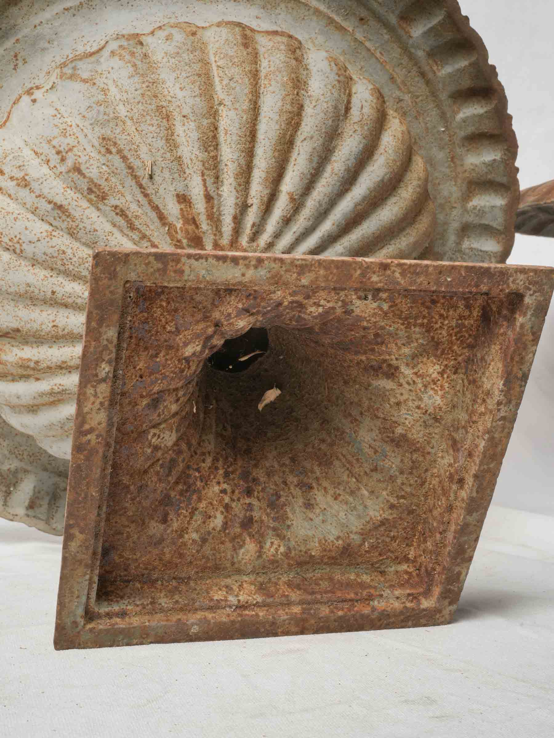Pair of Early 20th-Century French Cast Iron Garden Urns - 12½" x 21¾"