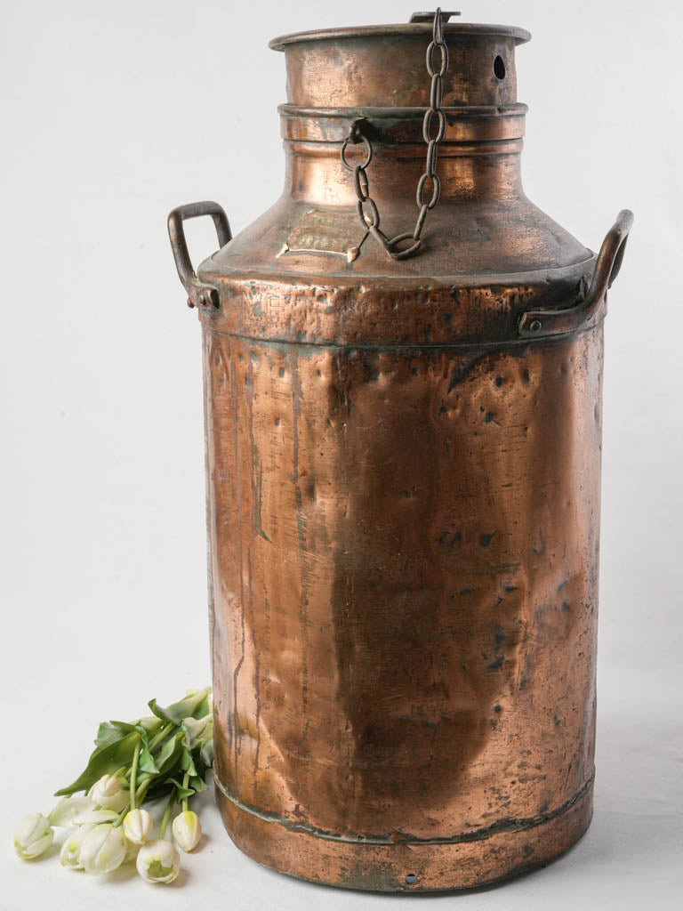 Vintage French milk can