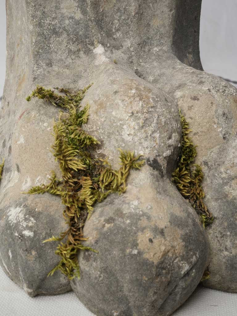 Weathered patina French table lamps  