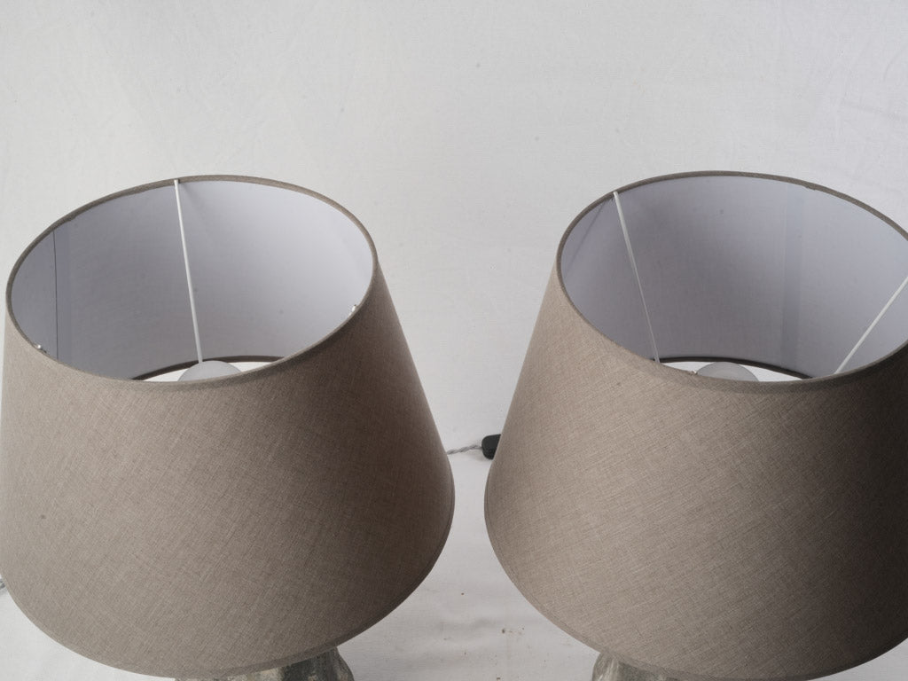 Historical lion's paw table lamps  