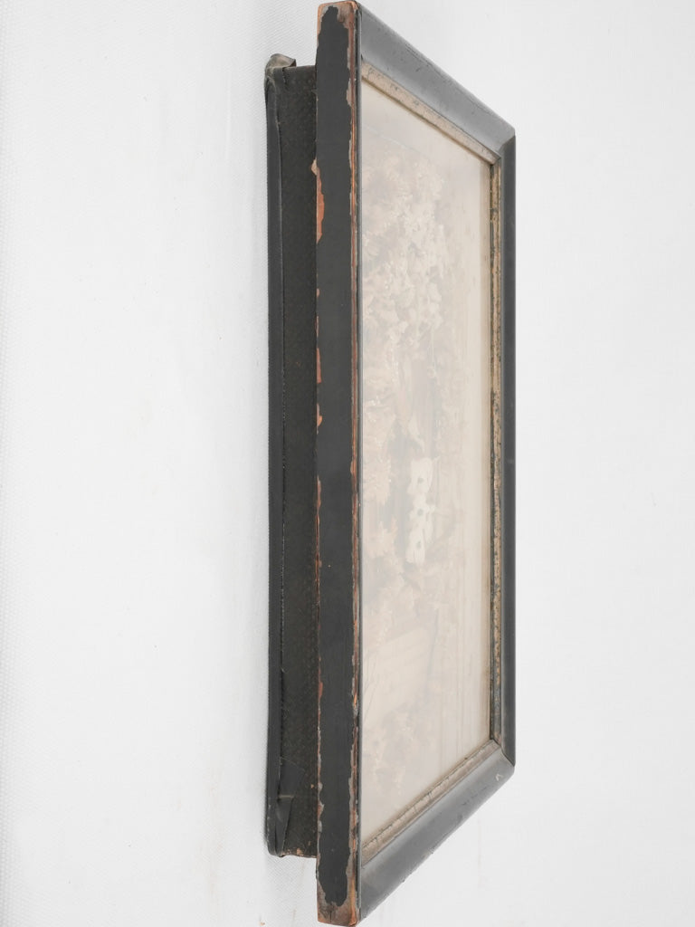 Framed 19th century communion certificate 16½" x 13½"