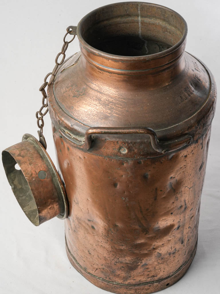 Rustic farmhouse milk can