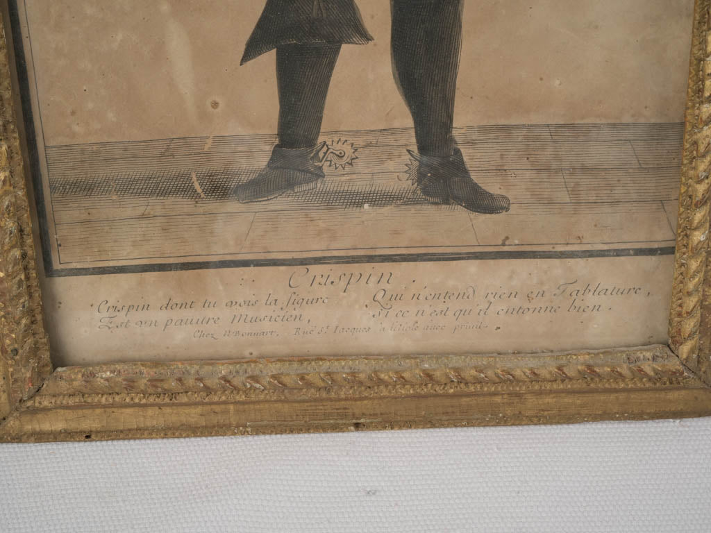 Elegant court-themed etchings