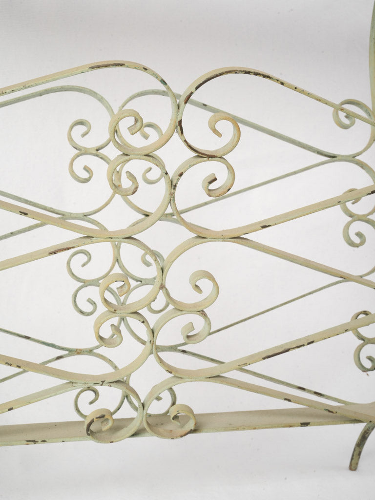 Graceful wrought iron construction