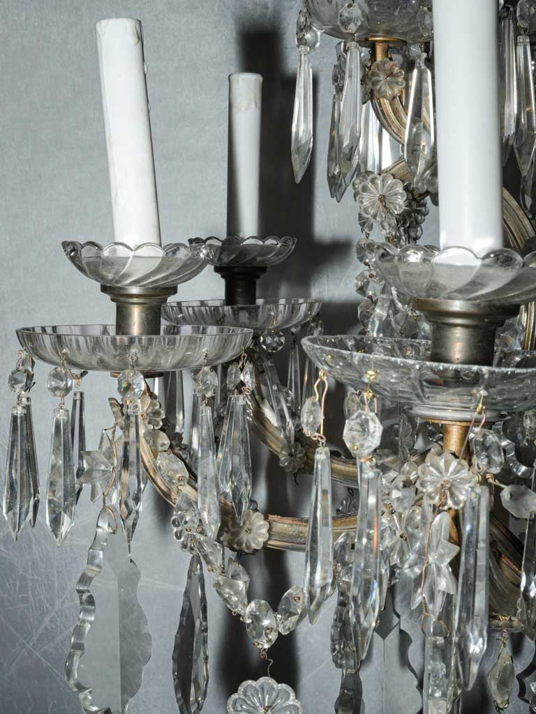 Elegant two-tier Italian chandelier