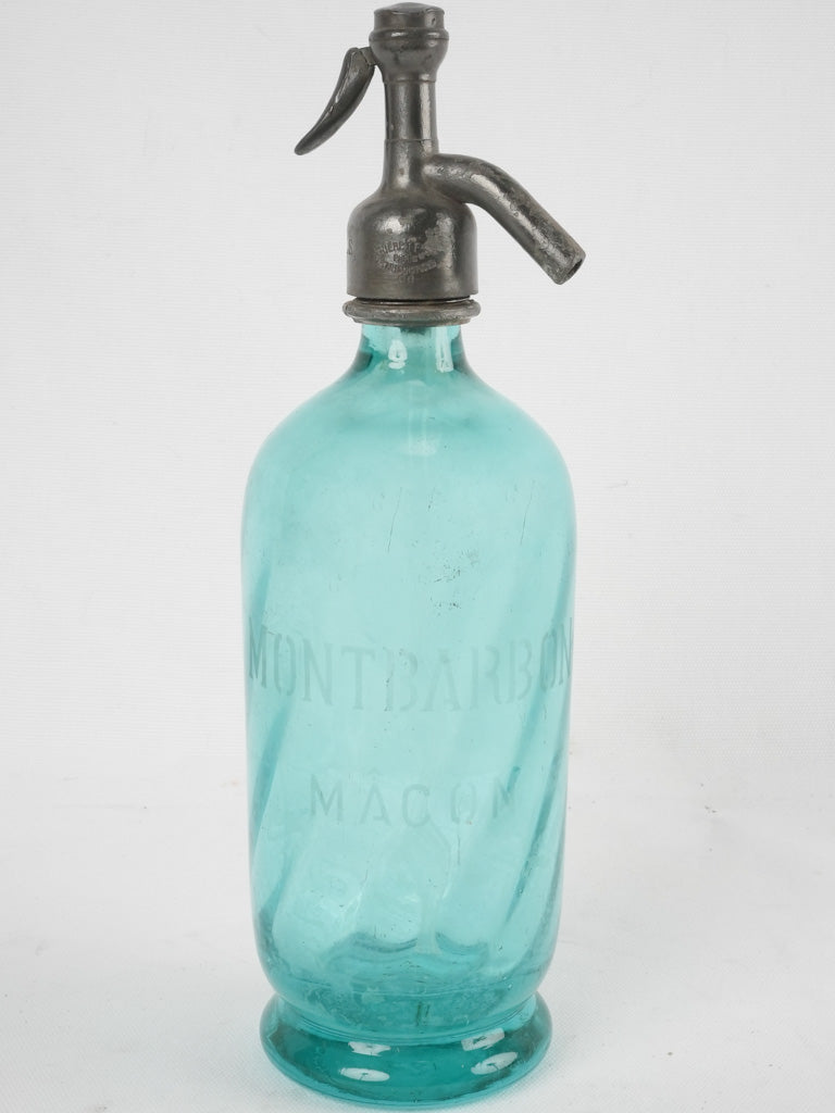 Antique French seltzer bottle - Montbarbon Maçon