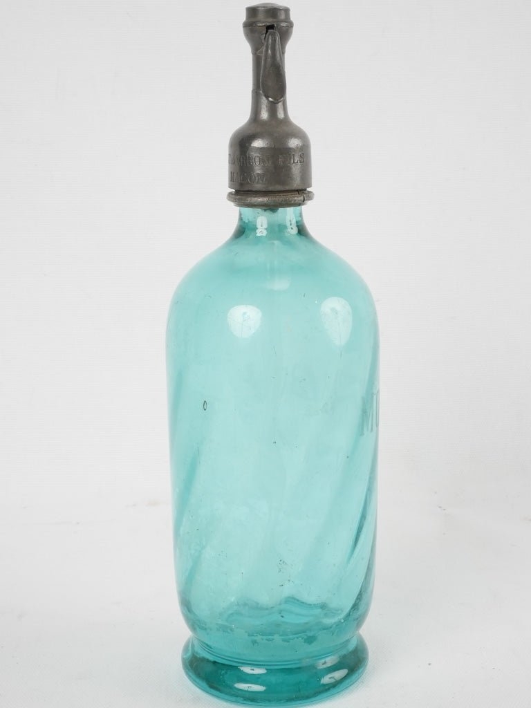 Antique French seltzer bottle - Montbarbon Maçon