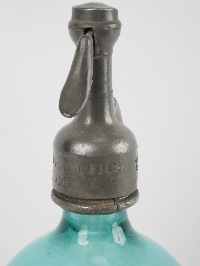 Antique French seltzer bottle - Montbarbon Maçon