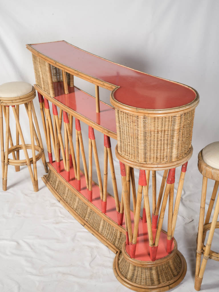 Elegant Formica bar set  