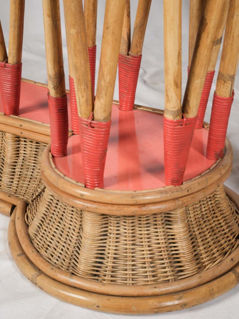 Retro glamorous two-stool bar set  