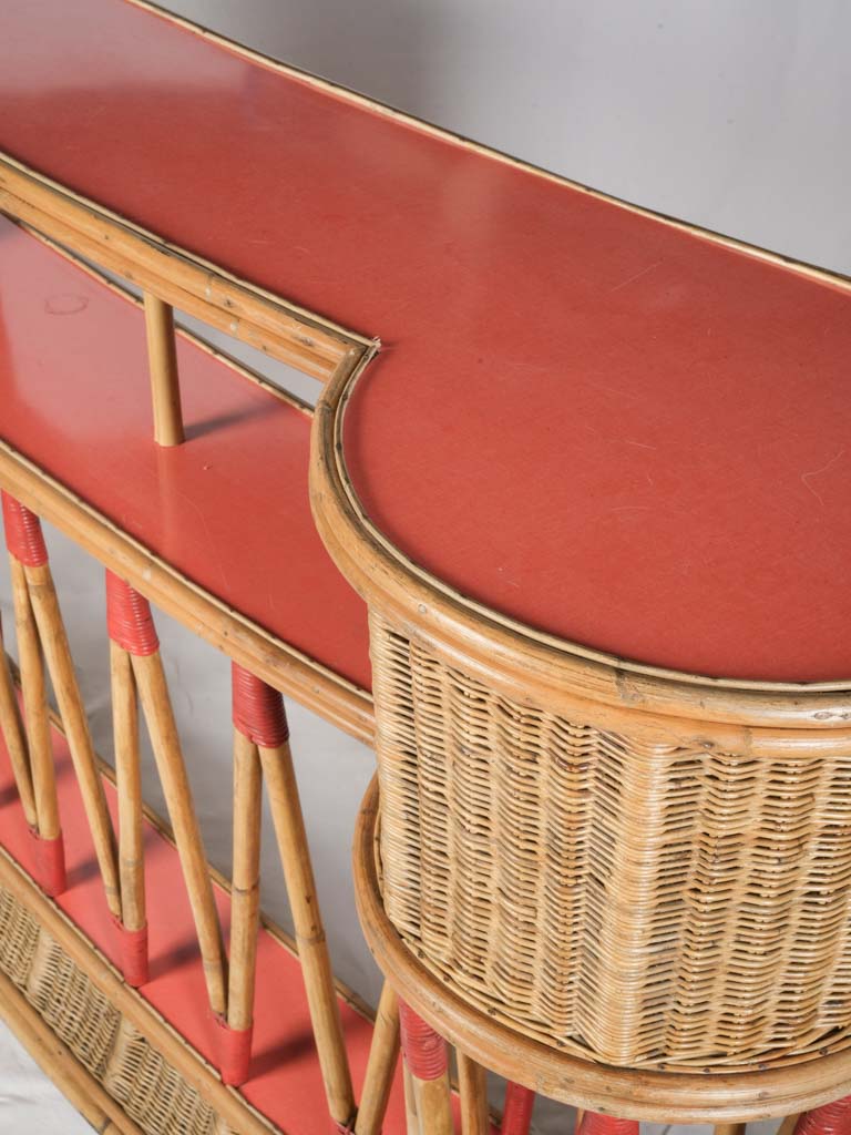 Breezy tropical rattan bar set  