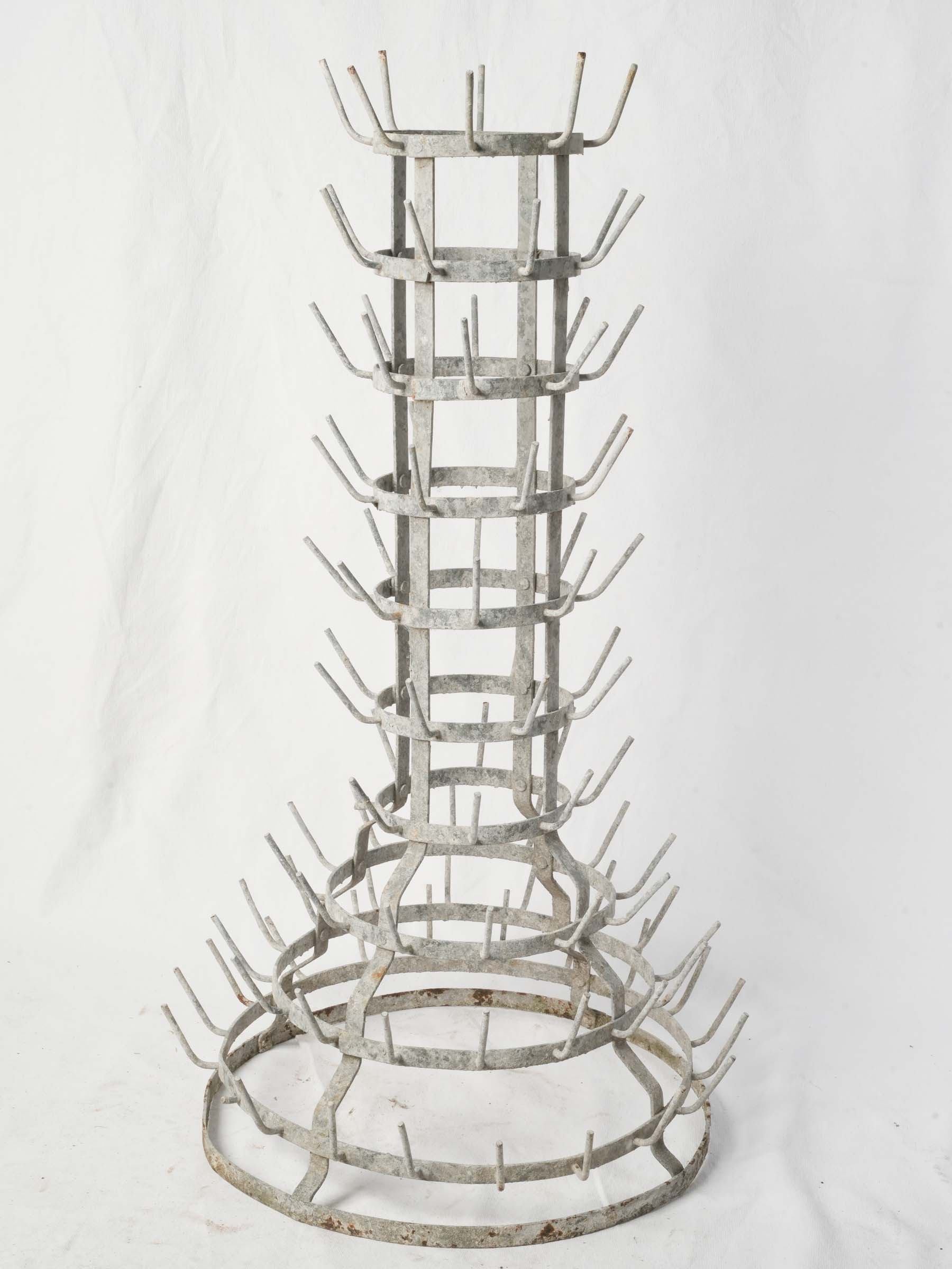 French Vineyard Bottle Drying Tree for Approx. 100 Bottles - 40¼"