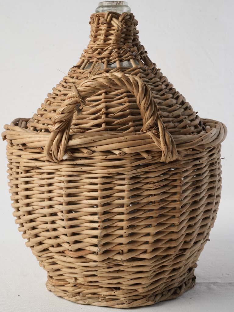 Patina-rich vintage glass vessel