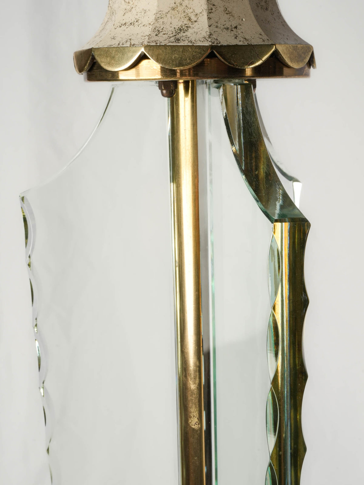 1930s French Art Deco Floor Lamp in the Style of Marius Ernest Sabino - 63"
